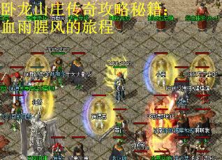 卧龙山庄传奇攻略秘籍：血雨腥风的旅程
