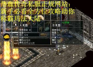 热血传奇私服正规网站：新手必看全方位攻略助你称霸玛法大陆