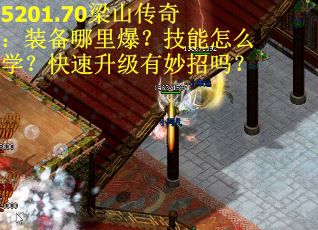 5201.70梁山传奇：装备哪里爆？技能怎么学？快速升级有妙招吗？