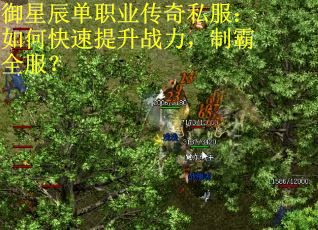 御星辰单职业传奇私服：如何快速提升战力，制霸全服？